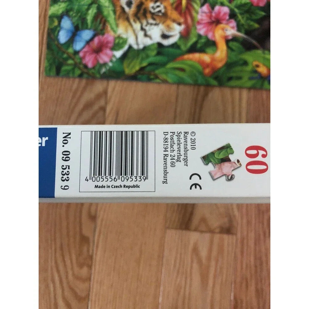 RAVENSBURGER‎ 60 Piece Puzzle Tropical Friends Rainforest Animals Complete